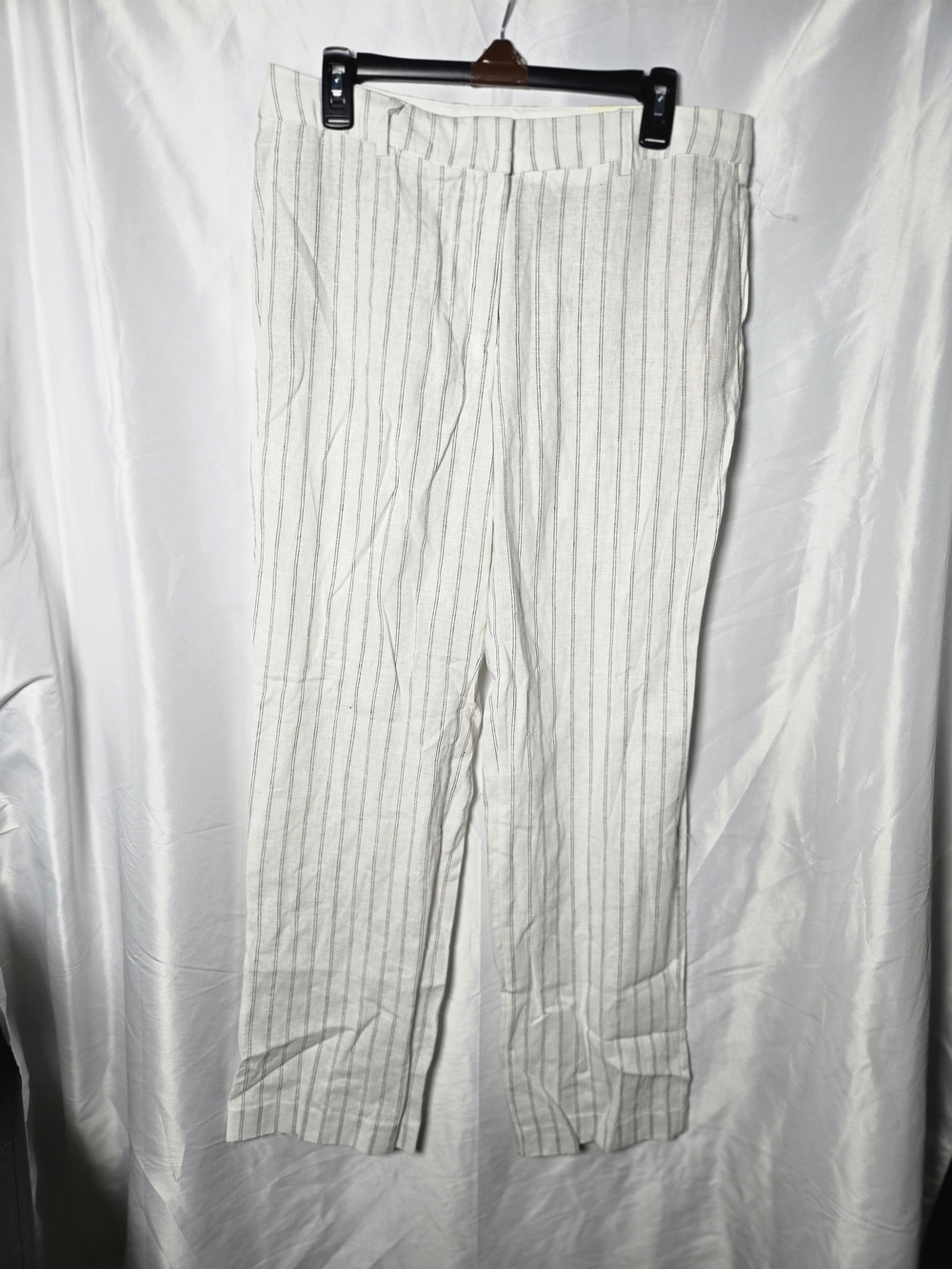 Rachel Zoe White Pinstripe Chinos